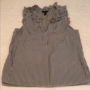 J Crew ruffle top sz 12 GUC